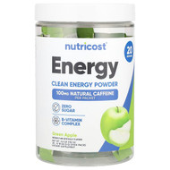 <img alt="Nutricost, Energy, Clean Energy Powder, Green Apple, 20 Stick Packs, 0.18 oz (5 g) Each" title="Nutricost, Energy, Clean Energy Powder, Green Apple, 20 Stick Packs, 0.18 oz (5 g) Each,810139570431"