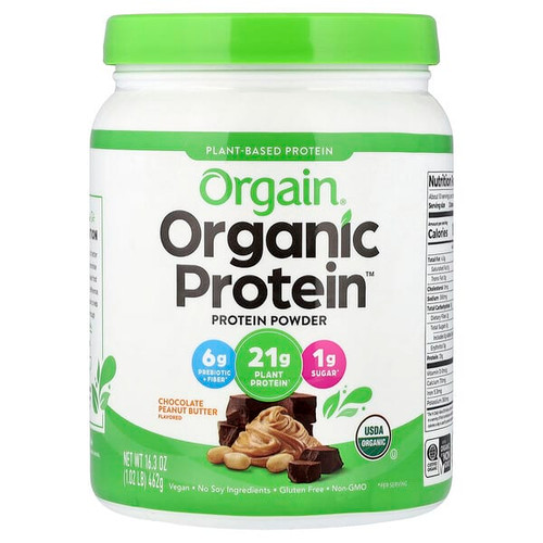 <img alt="Orgain, Organic Protein Powder, Plant-Based, Chocolate Peanut Butter, 1.02 lbs (462 g)" title="Orgain, Organic Protein Powder, Plant-Based, Chocolate Peanut Butter, 1.02 lbs (462 g),851770007436"