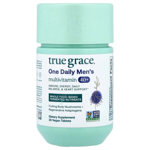 <img alt="True Grace, One Daily Mens Multivitamin 40+, 30 Vegan Tablets" title="True Grace, One Daily Mens Multivitamin 40+, 30 Vegan Tablets,850028009338"