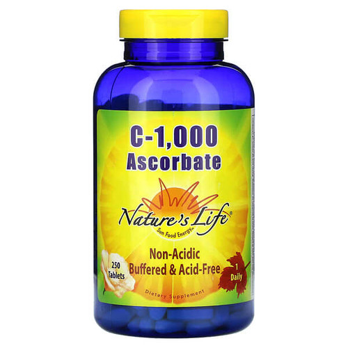<img alt="Natures Life, C-1,000 Ascorbate, 250 Tablets" title="Natures Life, C-1,000 Ascorbate, 250 Tablets,040647001862"