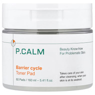 <img alt="P.CALM, Barrier Cycle Toner Pad, 60 Pads, 5.41 fl oz (160 ml)" title="P.CALM, Barrier Cycle Toner Pad, 60 Pads, 5.41 fl oz (160 ml),8809990450220"