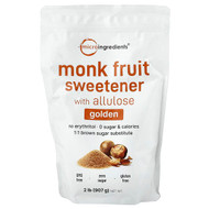 <img alt="Micro Ingredients, Monk Fruit Sweetener With Allulose, Golden, 2 lb (907 g)" title="Micro Ingredients, Monk Fruit Sweetener With Allulose, Golden, 2 lb (907 g),850015616891"