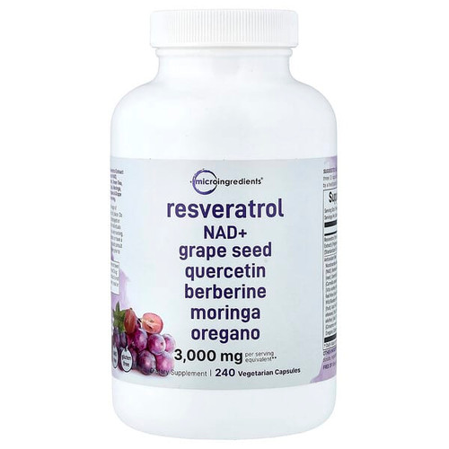<img alt="Micro Ingredients, Resveratrol, 240 Vegetarian Capsules" title="Micro Ingredients, Resveratrol, 240 Vegetarian Capsules,850069023652"