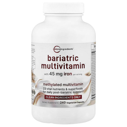 <img alt="Micro Ingredients, Bariatric Multivitamin, 240 Vegetarian Capsules" title="Micro Ingredients, Bariatric Multivitamin, 240 Vegetarian Capsules,850074438366"