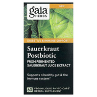 <img alt="Gaia Herbs, Sauerkraut Postbiotic, 60 Vegan Liquid Phyto-Caps (600 mg per Cap)" title="Gaia Herbs, Sauerkraut Postbiotic, 60 Vegan Liquid Phyto-Caps (600 mg per Cap),751063153447"