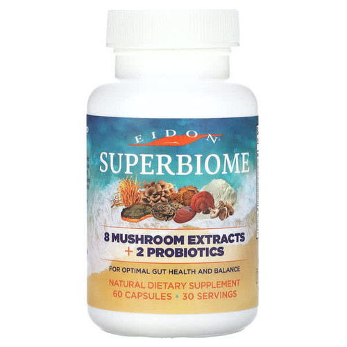 <img alt="Eidon Ionic Minerals, Superbiome, 8 Mushroom Extracts + 2 Probiotics , 60 Capsules" title="Eidon Ionic Minerals, Superbiome, 8 Mushroom Extracts + 2 Probiotics , 60 Capsules,640923000475"