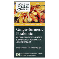 <img alt="Gaia Herbs, Ginger-Turmeric Postbiotic, 60 Vegan Liquid Phyto-Caps (0.6 g per Cap)" title="Gaia Herbs, Ginger-Turmeric Postbiotic, 60 Vegan Liquid Phyto-Caps (0.6 g per Cap),751063153461"
