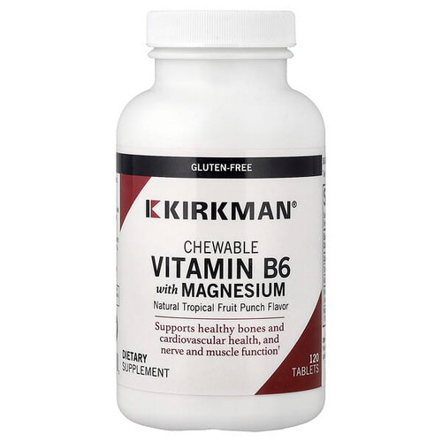 <img alt="Kirkman Labs, Chewable Vitamin B6 with Magnesium, Natural Tropical Fruit Punch, 120 Tablets" title="Kirkman Labs, Chewable Vitamin B6 with Magnesium, Natural Tropical Fruit Punch, 120 Tablets,812325020973"