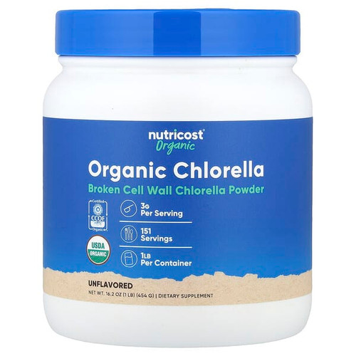 <img alt="Nutricost, Organic Chlorella Powder, Unflavored , 16.2 oz (454 g)" title="Nutricost, Organic Chlorella Powder, Unflavored , 16.2 oz (454 g),857077008268"