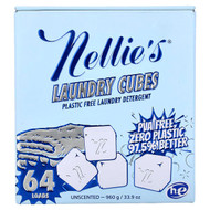 <img alt="Nellies, Laundry Cubes, Plastic Free Laundry Detergent, Unscented, 64 Loads, 33.9 oz (960 g)" title="Nellies, Laundry Cubes, Plastic Free Laundry Detergent, Unscented, 64 Loads, 33.9 oz (960 g),810648002393"