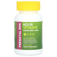 <img alt="Noor Vitamins, Prenatal DHA + Ginger , 30 Softgels" title="Noor Vitamins, Prenatal DHA + Ginger , 30 Softgels,028841493324"