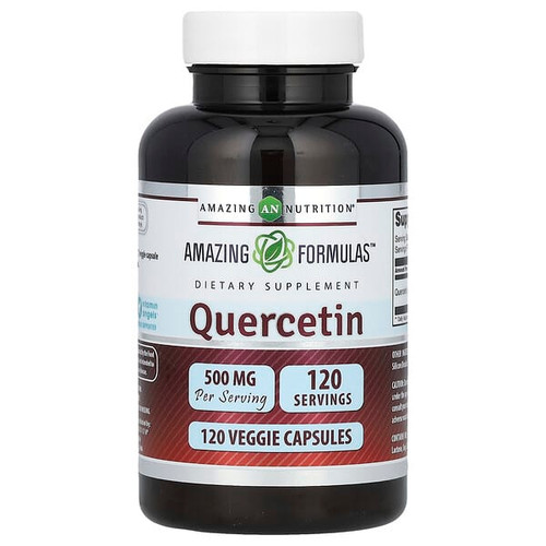 <img alt="Amazing Nutrition, Quercetin, 500 mg, 120 Veggie Capsules" title="Amazing Nutrition, Quercetin, 500 mg, 120 Veggie Capsules,810180022187"