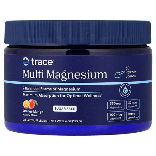 <img alt="Trace, Multi Magnesium, Orange Mango, 5.4 oz (153 g)" title="Trace, Multi Magnesium, Orange Mango, 5.4 oz (153 g),810201740014"