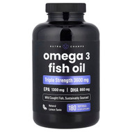<img alt="NutraChamps, Omega 3 Fish Oil, Natural Lemon, 180 Softgels (1,200 mg Per softgel)" title="NutraChamps, Omega 3 Fish Oil, Natural Lemon, 180 Softgels (1,200 mg Per softgel),621983999800"