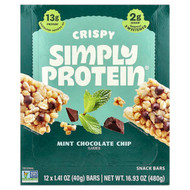 <img alt="Simply Protein, Crispy Snack Bars, Mint Chocolate Chip, 12 Bars, 1.41 oz (40 g) Each" title="Simply Protein, Crispy Snack Bars, Mint Chocolate Chip, 12 Bars, 1.41 oz (40 g) Each,686207209202"