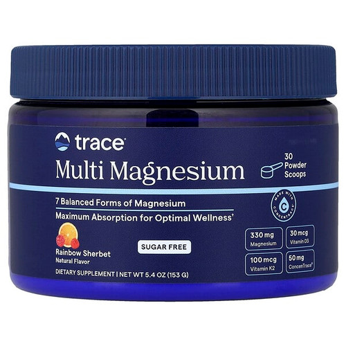 <img alt="Trace, Multi Magnesium, Rainbow Sherbert, 5.4 oz (153 g)" title="Trace, Multi Magnesium, Rainbow Sherbert, 5.4 oz (153 g),810201740038"