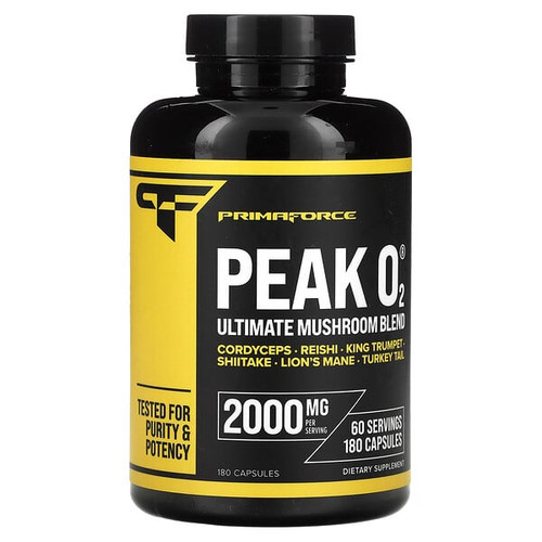 <img alt="Primaforce, Peak O2, Ultimate Mushroom Blend, 180 Capsules (666 mg per Capsule)" title="Primaforce, Peak O2, Ultimate Mushroom Blend, 180 Capsules (666 mg per Capsule),811445021143"