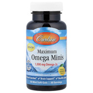 <img alt="Carlson, Maximum Omega Minis, Natural Lemon, 60 Mini Soft Gels (500 mg per Soft Gel)" title="Carlson, Maximum Omega Minis, Natural Lemon, 60 Mini Soft Gels (500 mg per Soft Gel),088395184208"