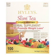 <img alt="Hyleys Tea, Slim Tea, 9 Flavor Assortment , 100 Foil Envelope Tea Bags, 5.29 oz (150 g)" title="Hyleys Tea, Slim Tea, 9 Flavor Assortment , 100 Foil Envelope Tea Bags, 5.29 oz (150 g),850016054142"