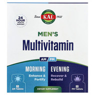 <img alt="KAL, Mens Multivitamin, Morning & Evening, 2 Pack, 60 Tablets Each" title="KAL, Mens Multivitamin, Morning & Evening, 2 Pack, 60 Tablets Each,021245839316"
