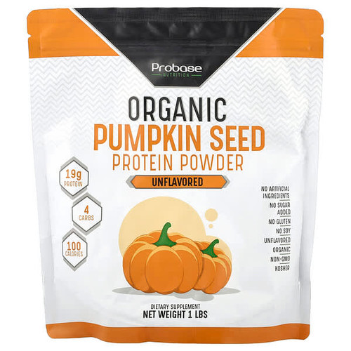 <img alt="Probase Nutrition, Organic Pumpkin Seed Protein Powder, Unflavored, 1 lb" title="Probase Nutrition, Organic Pumpkin Seed Protein Powder, Unflavored, 1 lb,793869581970"