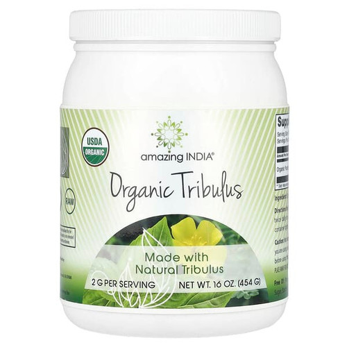 <img alt="Amazing India, Organic Tribulus, 16 oz (454 g)" title="Amazing India, Organic Tribulus, 16 oz (454 g),810180029162"