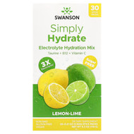 <img alt="Swanson Vitamins, Simply Hydrate, Electrolyte Hydration Mix, Lemon-Lime, 30 Stick Packs, 0.21 oz (5.92 g) Each" title="Swanson Vitamins, Simply Hydrate, Electrolyte Hydration Mix, Lemon-Lime, 30 Stick Packs, 0.21 oz (5.92 g) Each,087614118970"