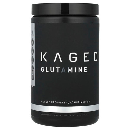 <img alt="Kaged, Glutamine, Unflavored, 17.6 oz (500 g)" title="Kaged, Glutamine, Unflavored, 17.6 oz (500 g),850045966539"