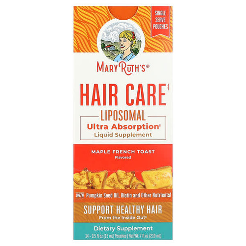 <img alt="MaryRuths, Hair Care Liposomal, Maple French Toast, 14 Pouches, 0.5 fl oz (15 ml) Each" title="MaryRuths, Hair Care Liposomal, Maple French Toast, 14 Pouches, 0.5 fl oz (15 ml) Each,850036700586"