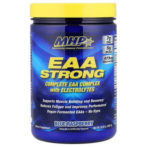 <img alt="MHP, EAA Strong, Blue Raspberry, 10.87 oz (308.1 g)" title="MHP, EAA Strong, Blue Raspberry, 10.87 oz (308.1 g),666222009643"