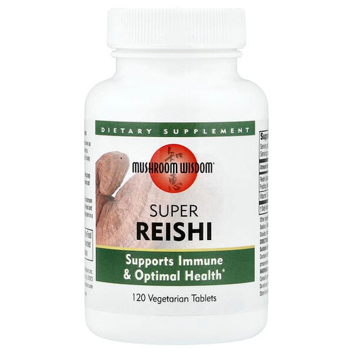 <img alt="Mushroom Wisdom, Super Reishi, 120 Vegetarian Tablets" title="Mushroom Wisdom, Super Reishi, 120 Vegetarian Tablets,791014109000"