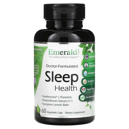 <img alt="Emerald Laboratories, Sleep Health, 60 Vegetable Caps" title="Emerald Laboratories, Sleep Health, 60 Vegetable Caps,743650003495"