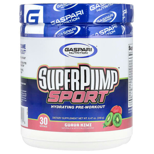 <img alt="Gaspari Nutrition, SuperPump Sport, Hydrating Pre-Workout, Guava Kiwi, 8.47 oz (240 g)" title="Gaspari Nutrition, SuperPump Sport, Hydrating Pre-Workout, Guava Kiwi, 8.47 oz (240 g),646511001176"