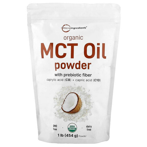 <img alt="Micro Ingredients, Organic MCT Oil Powder with Prebiotic Fiber, 1 lb (454 g)" title="Micro Ingredients, Organic MCT Oil Powder with Prebiotic Fiber, 1 lb (454 g),850015616006"