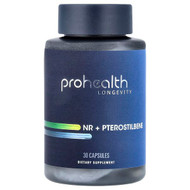 <img alt="ProHealth Longevity, NR + Pterostilbene, 30 Capsules" title="ProHealth Longevity, NR + Pterostilbene, 30 Capsules,810159161060"