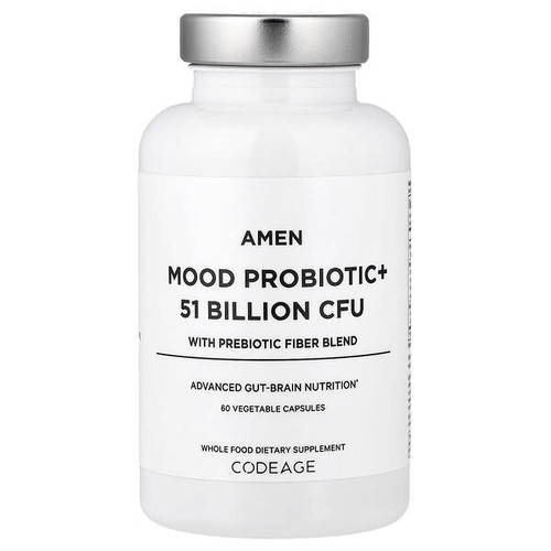 <img alt="Codeage, Amen, Mood Probiotic+ With Prebiotic Fiber Blend, 60 Vegetable Capsules" title="Codeage, Amen, Mood Probiotic+ With Prebiotic Fiber Blend, 60 Vegetable Capsules,853919008618"