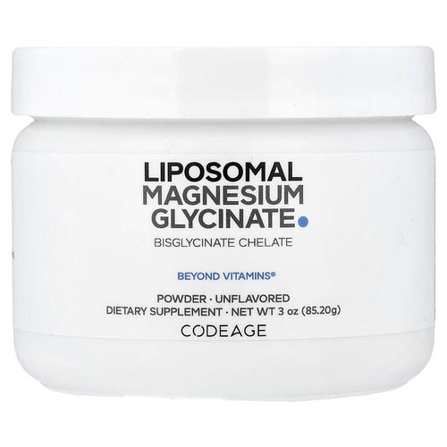 <img alt="Codeage, Liposomal Magnesium Glycinate Powder, Unflavored, 3 oz (85.2 g)" title="Codeage, Liposomal Magnesium Glycinate Powder, Unflavored, 3 oz (85.2 g),850026121919"