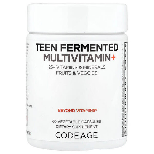 <img alt="Codeage, Teen Fermented Multivitamin+, 60 Vegetable Capsules" title="Codeage, Teen Fermented Multivitamin+, 60 Vegetable Capsules,853919008526"