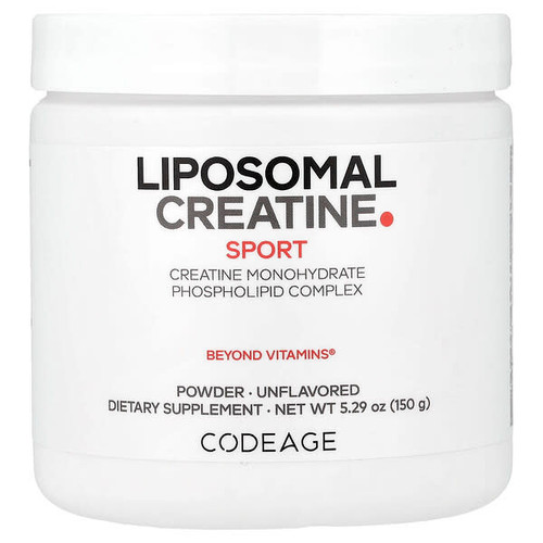 <img alt="Codeage, Sport, Liposomal Creatine Powder, Unflavored, 5.29 oz (150 g)" title="Codeage, Sport, Liposomal Creatine Powder, Unflavored, 5.29 oz (150 g),850049609067"