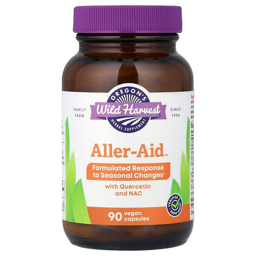 <img alt="Oregons Wild Harvest, Aller-Aid with Quercetin and NAC, 90 Vegan Capsules" title="Oregons Wild Harvest, Aller-Aid with Quercetin and NAC, 90 Vegan Capsules,706195004051"