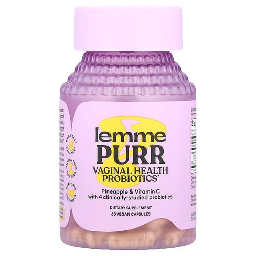 <img alt="Lemme, Purr, Vaginal Health Probiotics, 60 Vegan Capsules" title="Lemme, Purr, Vaginal Health Probiotics, 60 Vegan Capsules,850037549597"