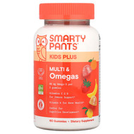 <img alt="SmartyPants, Kids Plus, Multi & Omegas Gummies, Lemon, Orange, and Strawberry Banana, 60 Gummies" title="SmartyPants, Kids Plus, Multi & Omegas Gummies, Lemon, Orange, and Strawberry Banana, 60 Gummies,817053023968"
