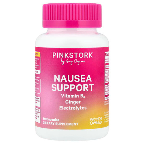 <img alt="Pink Stork, Nausea Support, 60 Capsules" title="Pink Stork, Nausea Support, 60 Capsules,850060769276"