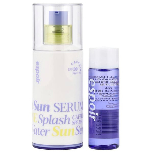 <img alt="Espoir, Water Splash Sun Serum, SPF 50+ PA+++ & All Makeup Cleansing Oil, 2 Piece Set" title="Espoir, Water Splash Sun Serum, SPF 50+ PA+++ & All Makeup Cleansing Oil, 2 Piece Set,8809563948406"