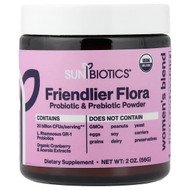 <img alt="Sunbiotics, Friendlier Flora, Womens Blend, Probiotic & Prebiotic Powder, 2 oz (56 g)" title="Sunbiotics, Friendlier Flora, Womens Blend, Probiotic & Prebiotic Powder, 2 oz (56 g),850020805686"