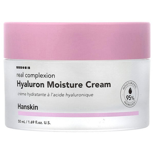 <img alt="Hanskin, Real Complexion, Hyaluron Moisture Cream, 1.69 fl oz (50 ml)" title="Hanskin, Real Complexion, Hyaluron Moisture Cream, 1.69 fl oz (50 ml),8809448638408"