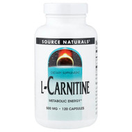 <img alt="Source Naturals, L-Carnitine, 500 mg, 120 Capsules" title="Source Naturals, L-Carnitine, 500 mg, 120 Capsules,021078015703"