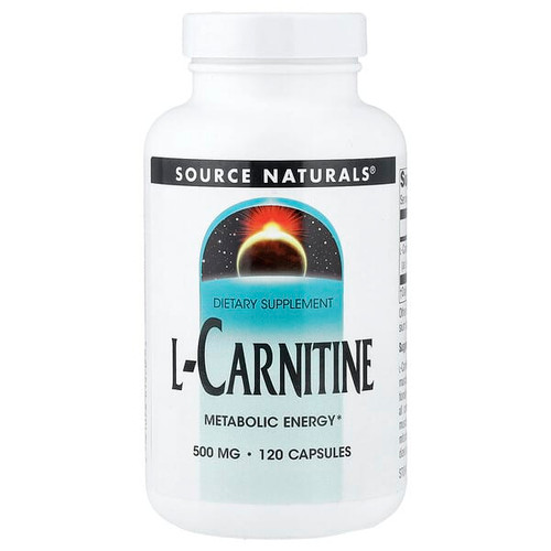 <img alt="Source Naturals, L-Carnitine, 500 mg, 120 Capsules" title="Source Naturals, L-Carnitine, 500 mg, 120 Capsules,021078015703"