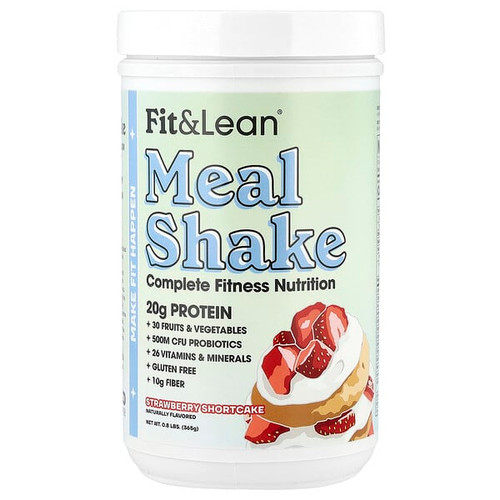 <img alt="Fit & Lean, Meal Shake, Complete Fitness Nutrition, Strawberry Shortcake, 0.8 lbs (365 g)" title="Fit & Lean, Meal Shake, Complete Fitness Nutrition, Strawberry Shortcake, 0.8 lbs (365 g),666222009940"