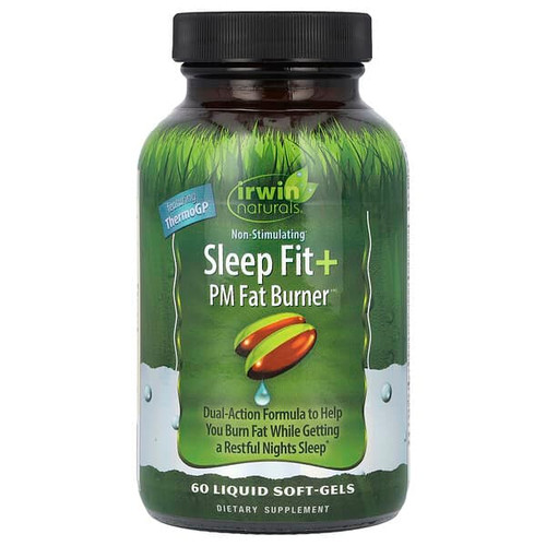 <img alt="Irwin Naturals, Sleep Fit + PM Fat Burner, 60 Liquid Softgels" title="Irwin Naturals, Sleep Fit + PM Fat Burner, 60 Liquid Softgels,840081410684"
